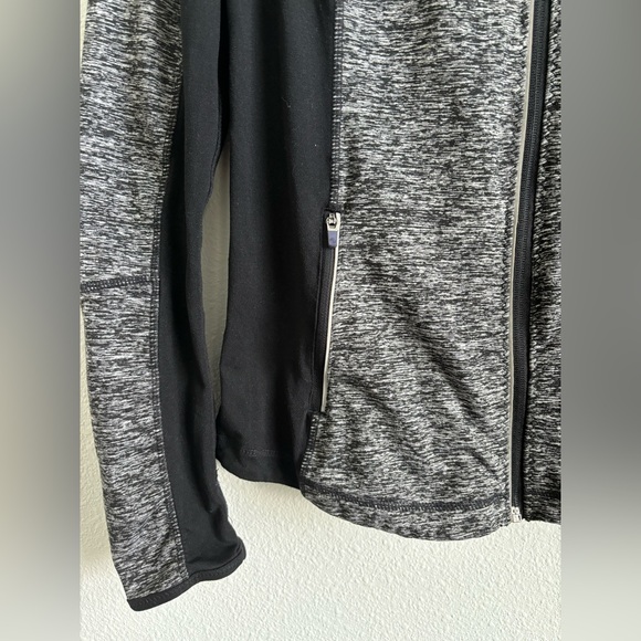 Women’s Small Athletic Gray Black Zip Up Jacket - Picture 3 of 6